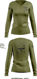 STAGING FACILITY 22010365 Women's Long Sleeve V-neck Shirt - 4