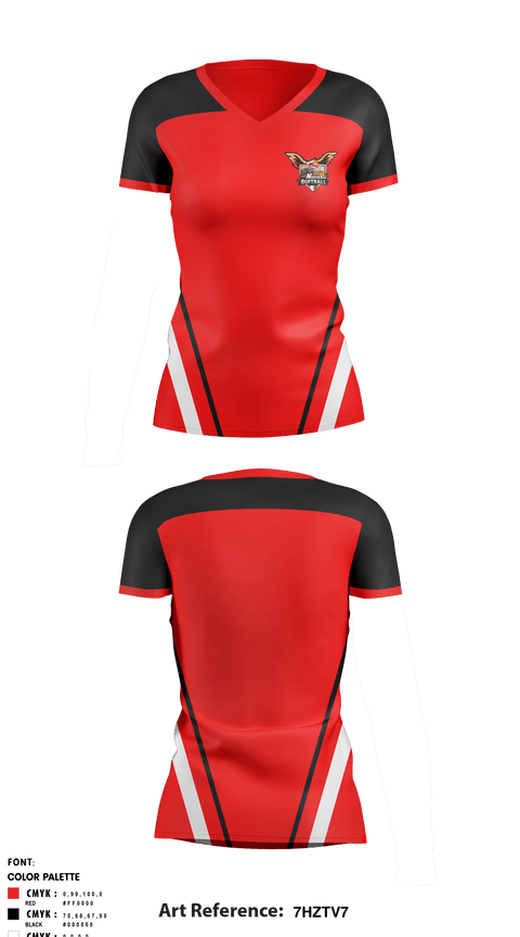 Women's Short Sleeve Vneck Shirt, North Side High School Softball, Softball, Teamtime, Team time, sublimation, custom sports apparel, team uniforms, spirit wear, spiritwear, sports uniforms, custom shirts, team store, custom team store, fundraiser sports, apparel fundraiser