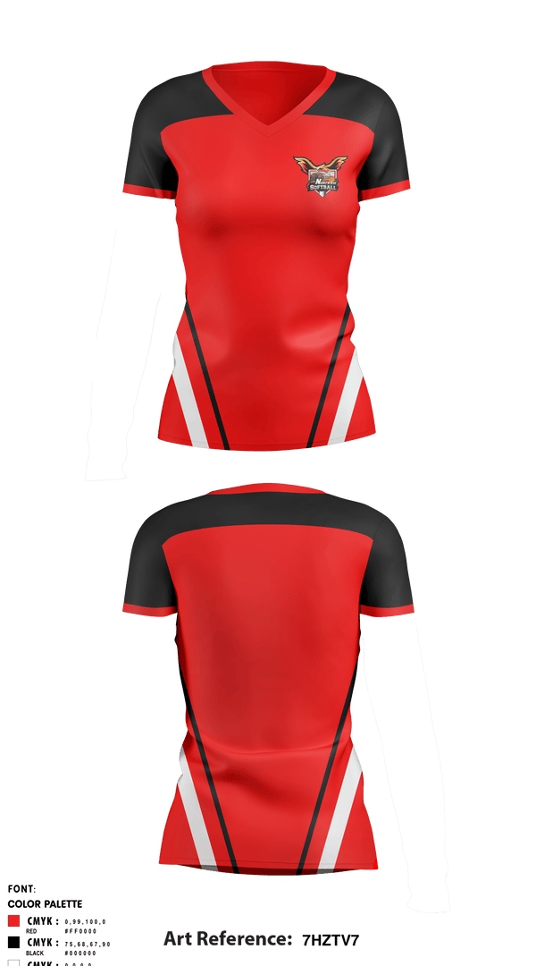 Women's Short Sleeve Vneck Shirt, North Side High School Softball, Softball, Teamtime, Team time, sublimation, custom sports apparel, team uniforms, spirit wear, spiritwear, sports uniforms, custom shirts, team store, custom team store, fundraiser sports, apparel fundraiser