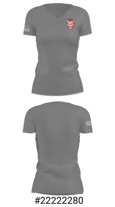 Rustburg High School Golf 28819358 Women's Short Sleeve V-neck Shirt - 17