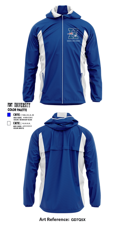 Heritage High School Cheer 7040374 Windbreaker - 1