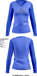 Table 8 Technology 91300598 Women's Long Sleeve V-neck Shirt - 1