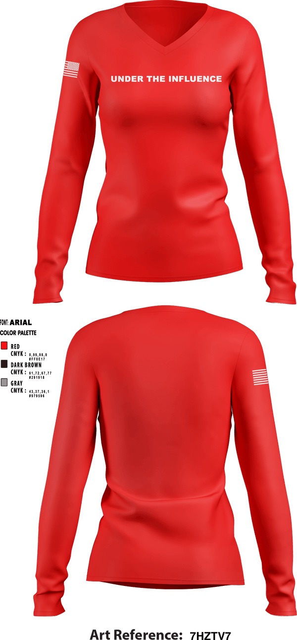 Women's Long Sleeve Vneck Shirt, , Army, Teamtime, Team time, sublimation, custom sports apparel, team uniforms, spirit wear, spiritwear, sports uniforms, custom shirts, team store, custom team store, fundraiser sports, apparel fundraiser