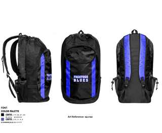 Gear Bag, Fagatogo Blues, Men's Soccer, Teamtime, Team time, sublimation, custom sports apparel, team uniforms, spirit wear, spiritwear, sports uniforms, custom shirts, team store, custom team store, fundraiser sports, apparel fundraiser
