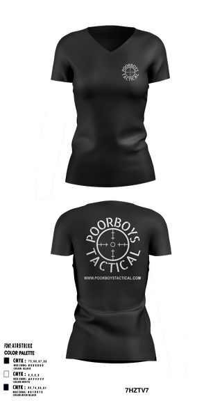 Women's Short Sleeve Vneck Shirt, Poorboys Tactical, , Teamtime, Team time, sublimation, custom sports apparel, team uniforms, spirit wear, spiritwear, sports uniforms, custom shirts, team store, custom team store, fundraiser sports, apparel fundraiser