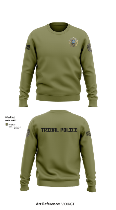 Eastern Shawnee Tribal Police 73684193 Crew Neck Sweatshirt - 2 (1)