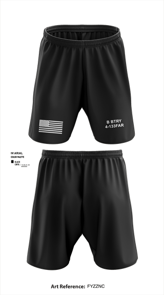 Athletic Shorts With Pockets, B BTRY 4-133FAR, Army, Teamtime, Team time, sublimation, custom sports apparel, team uniforms, spirit wear, spiritwear, sports uniforms, custom shirts, team store, custom team store, fundraiser sports, apparel fundraiser