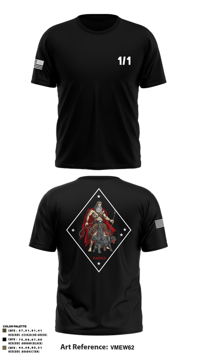 Hades 3421841 Short Sleeve Performance Shirt - 2