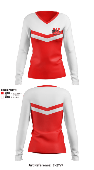 Women's Long Sleeve Vneck Shirt, Weathersfield Middle School Cheer, Cheer, Teamtime, Team time, sublimation, custom sports apparel, team uniforms, spirit wear, spiritwear, sports uniforms, custom shirts, team store, custom team store, fundraiser sports, apparel fundraiser