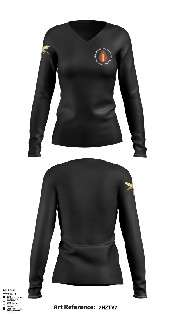 Women's Long Sleeve Vneck Shirt, 205th TPASE, , Teamtime, Team time, sublimation, custom sports apparel, team uniforms, spirit wear, spiritwear, sports uniforms, custom shirts, team store, custom team store, fundraiser sports, apparel fundraiser