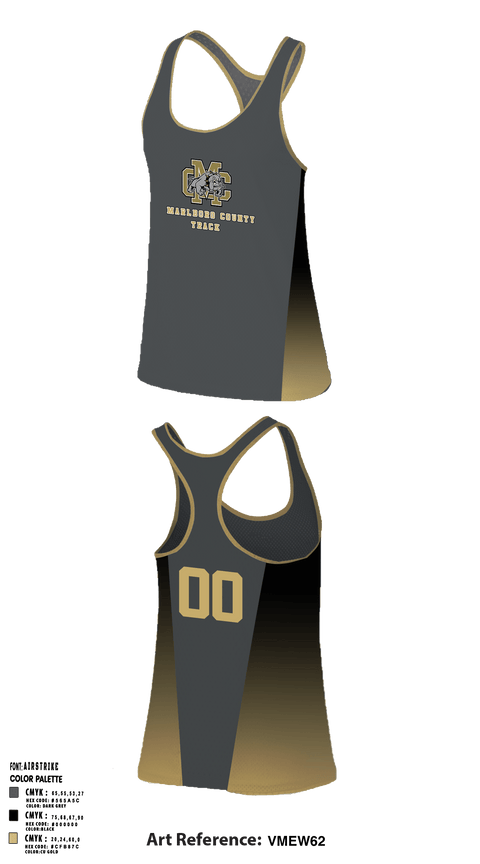 Women's Track Singlet, Marlboro County High School Track, Track & Field, Teamtime, Team time, sublimation, custom sports apparel, team uniforms, spirit wear, spiritwear, sports uniforms, custom shirts, team store, custom team store, fundraiser sports, apparel fundraiser