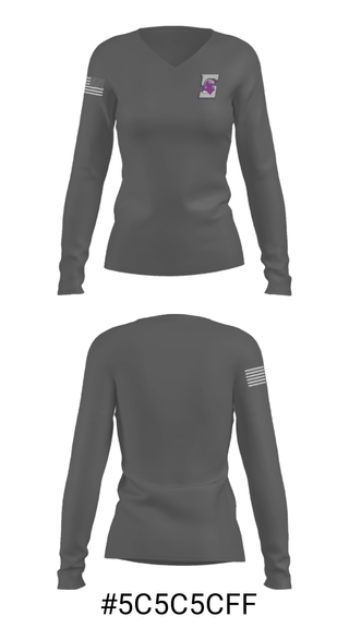 Women's Long Sleeve Vneck Shirt, Silverado High School Cheer, Cheer, Teamtime, Team time, sublimation, custom sports apparel, team uniforms, spirit wear, spiritwear, sports uniforms, custom shirts, team store, custom team store, fundraiser sports, apparel fundraiser
