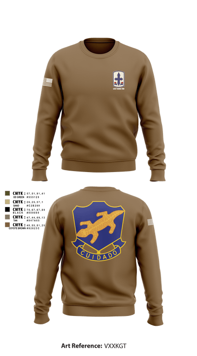 1-158th IN 91040606 Crew Neck Sweatshirt - 5