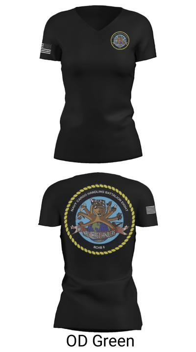NCHB-8 12984282 Women's Short Sleeve V-neck Shirt - 22