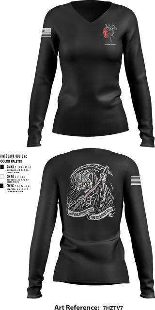 Women's Long Sleeve Vneck Shirt, 112th CRD112th CRD, 1SFG(A), Army, Teamtime, Team time, sublimation, custom sports apparel, team uniforms, spirit wear, spiritwear, sports uniforms, custom shirts, team store, custom team store, fundraiser sports, apparel fundraiser