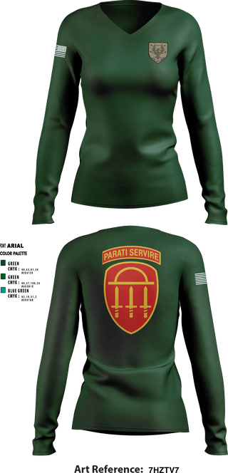 Women's Long Sleeve Vneck Shirt, , National Guard, Teamtime, Team time, sublimation, custom sports apparel, team uniforms, spirit wear, spiritwear, sports uniforms, custom shirts, team store, custom team store, fundraiser sports, apparel fundraiser