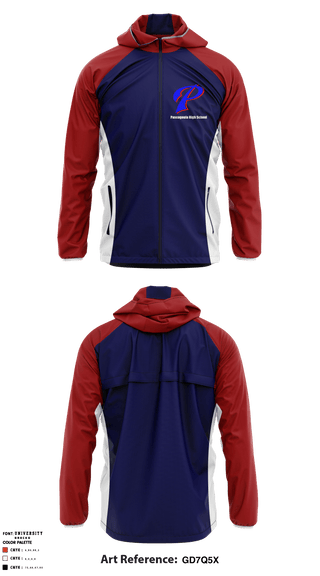 Windbreaker, Pascagoula High School, Spirit Store, Teamtime, Team time, sublimation, custom sports apparel, team uniforms, spirit wear, spiritwear, sports uniforms, custom shirts, team store, custom team store, fundraiser sports, apparel fundraiser