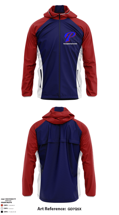 Pascagoula High School 44918795 Windbreaker - 1