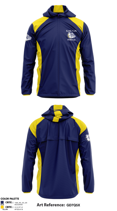 Kettle Falls High School Cheer 36977545 Windbreaker - 1