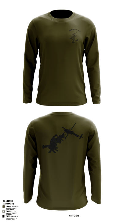 Platoon 2-1-1 26077523 Long Sleeve Performance Shirt - 53