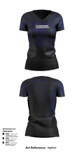PA WCKD Airsoft Organization 4395836 Women's Short Sleeve V-neck Shirt - 1