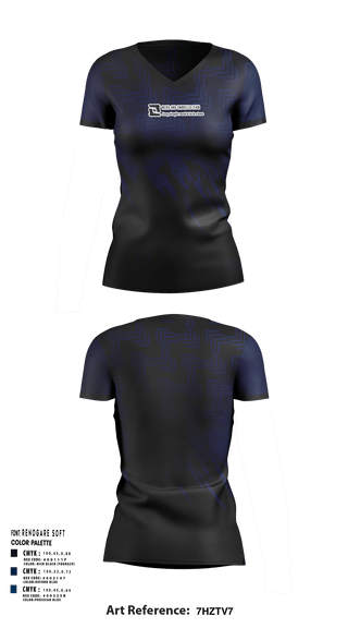 Women's Short Sleeve Vneck Shirt, PA WCKD Airsoft Organization, , Teamtime, Team time, sublimation, custom sports apparel, team uniforms, spirit wear, spiritwear, sports uniforms, custom shirts, team store, custom team store, fundraiser sports, apparel fundraiser