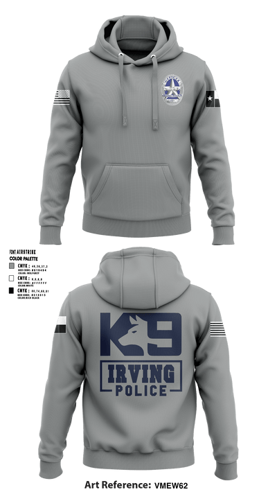 Irving Police K9 Unit 73761105 Hoodie - 3