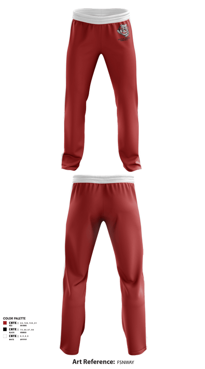 Bentley Junior High School Basketball 11856513 Sweatpants - 1