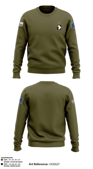 Crew Neck Sweatshirt, , Army, Teamtime, Team time, sublimation, custom sports apparel, team uniforms, spirit wear, spiritwear, sports uniforms, custom shirts, team store, custom team store, fundraiser sports, apparel fundraiser