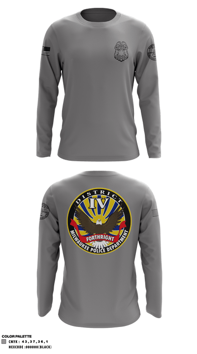 District IV 97797875 Long Sleeve Performance Shirt - 1