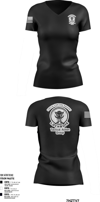 Women's Short Sleeve Vneck Shirt, Lochbuie PD TAG, Police, Teamtime, Team time, sublimation, custom sports apparel, team uniforms, spirit wear, spiritwear, sports uniforms, custom shirts, team store, custom team store, fundraiser sports, apparel fundraiser