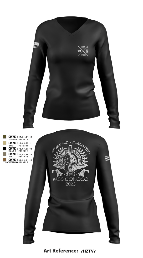 Women's Long Sleeve Vneck Shirt, , Army, Teamtime, Team time, sublimation, custom sports apparel, team uniforms, spirit wear, spiritwear, sports uniforms, custom shirts, team store, custom team store, fundraiser sports, apparel fundraiser