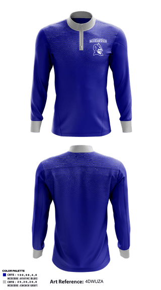 Quarter Zip Jacket, Peotone Blue Devils, Wrestling, Teamtime, Team time, sublimation, custom sports apparel, team uniforms, spirit wear, spiritwear, sports uniforms, custom shirts, team store, custom team store, fundraiser sports, apparel fundraiser