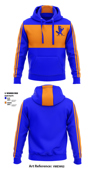 Walthill Public High School Volleyball 80244626 Hoodie - 1