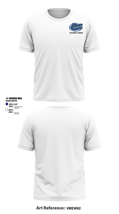 Gateway Regional High School Cheer 43593489 Short Sleeve Performance Shirt - 4