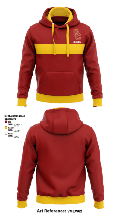 University Of Southern California Diving 38780209 Hoodie - 1