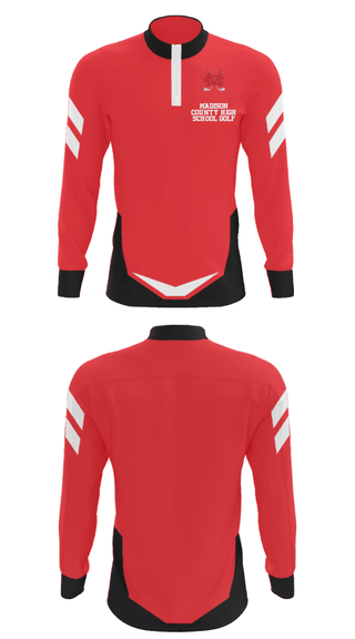 Quarter Zip Jacket, Madison County High School Golf, Golf, Teamtime, Team time, sublimation, custom sports apparel, team uniforms, spirit wear, spiritwear, sports uniforms, custom shirts, team store, custom team store, fundraiser sports, apparel fundraiser