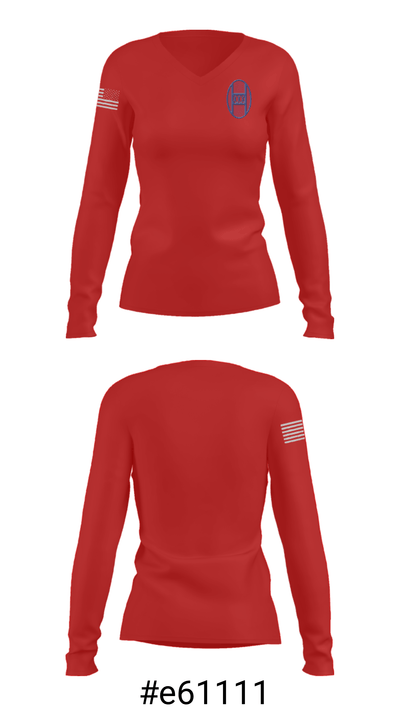 230th BSB HHC 34082750 Women's Long Sleeve V-neck Shirt - 37