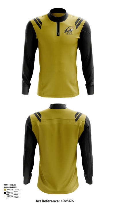 Corunna High School Wrestling 12954712 Quarter Zip Jacket - 1
