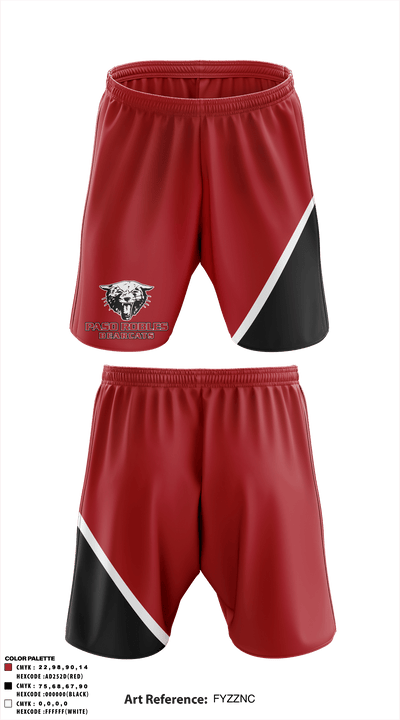 Paso Robles High School 46323233 Athletic Shorts With Pockets - 1