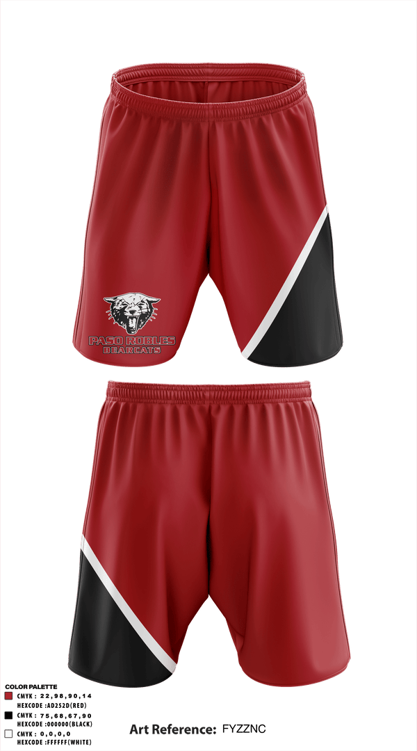Athletic Shorts With Pockets, Paso Robles High School, Spirit Store, Teamtime, Team time, sublimation, custom sports apparel, team uniforms, spirit wear, spiritwear, sports uniforms, custom shirts, team store, custom team store, fundraiser sports, apparel fundraiser