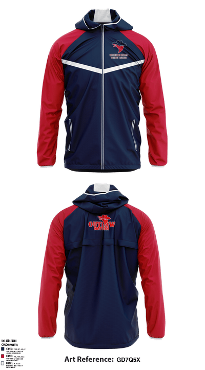 Saugerties Outlaws 20780337 Windbreaker - 6