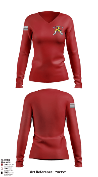 Women's Long Sleeve Vneck Shirt, , Marines, Teamtime, Team time, sublimation, custom sports apparel, team uniforms, spirit wear, spiritwear, sports uniforms, custom shirts, team store, custom team store, fundraiser sports, apparel fundraiser