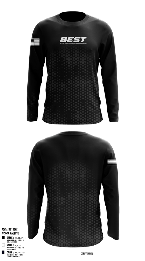 Long Sleeve Performance Shirt, BEST (bail enforcement street team) fugitive apprehension and security, , Teamtime, Team time, sublimation, custom sports apparel, team uniforms, spirit wear, spiritwear, sports uniforms, custom shirts, team store, custom team store, fundraiser sports, apparel fundraiser