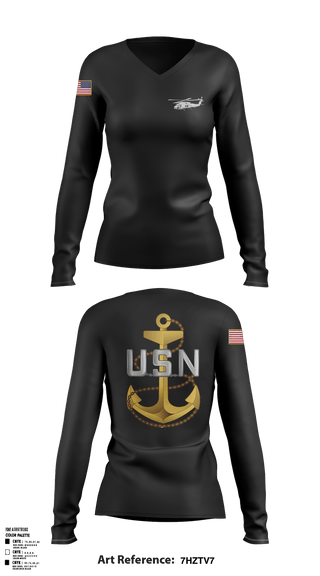 Women's Long Sleeve Vneck Shirt, Flight Operations, Navy, Teamtime, Team time, sublimation, custom sports apparel, team uniforms, spirit wear, spiritwear, sports uniforms, custom shirts, team store, custom team store, fundraiser sports, apparel fundraiser