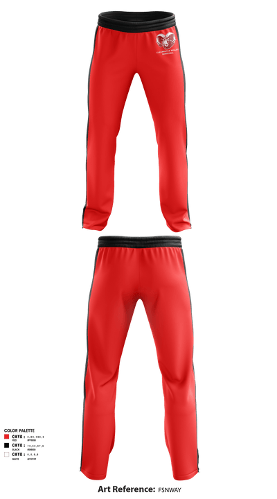 Clearwater Valley High School Basketball 63882116 Sweatpants - 1