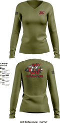 Delta 4-5 58559779 Women's Long Sleeve V-neck Shirt - 2