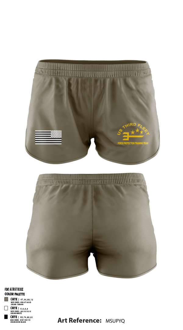 Ranger Panties, US Command Third Fleet, Navy, Teamtime, Team time, sublimation, custom sports apparel, team uniforms, spirit wear, spiritwear, sports uniforms, custom shirts, team store, custom team store, fundraiser sports, apparel fundraiser