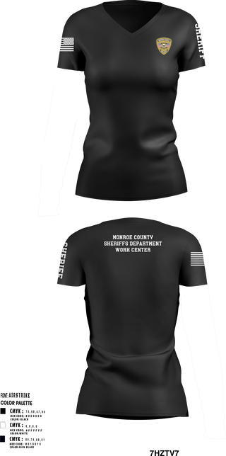 Women's Short Sleeve Vneck Shirt, , Police, Teamtime, Team time, sublimation, custom sports apparel, team uniforms, spirit wear, spiritwear, sports uniforms, custom shirts, team store, custom team store, fundraiser sports, apparel fundraiser