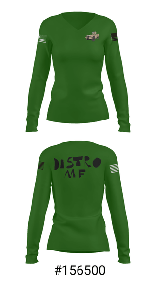 Women's Long Sleeve Vneck Shirt, , Army, Teamtime, Team time, sublimation, custom sports apparel, team uniforms, spirit wear, spiritwear, sports uniforms, custom shirts, team store, custom team store, fundraiser sports, apparel fundraiser